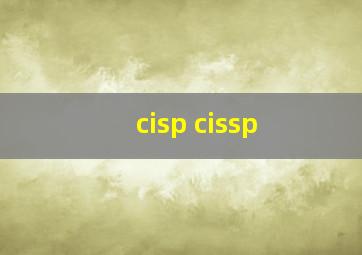 cisp cissp